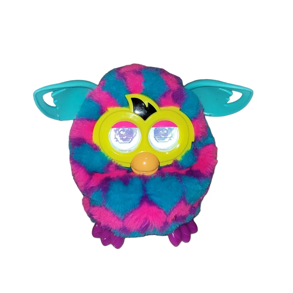 Furby Boom Electronic Interactive Toy 2013 Purple Pink Blue Hearts Working&Funny - Picture 1 of 10